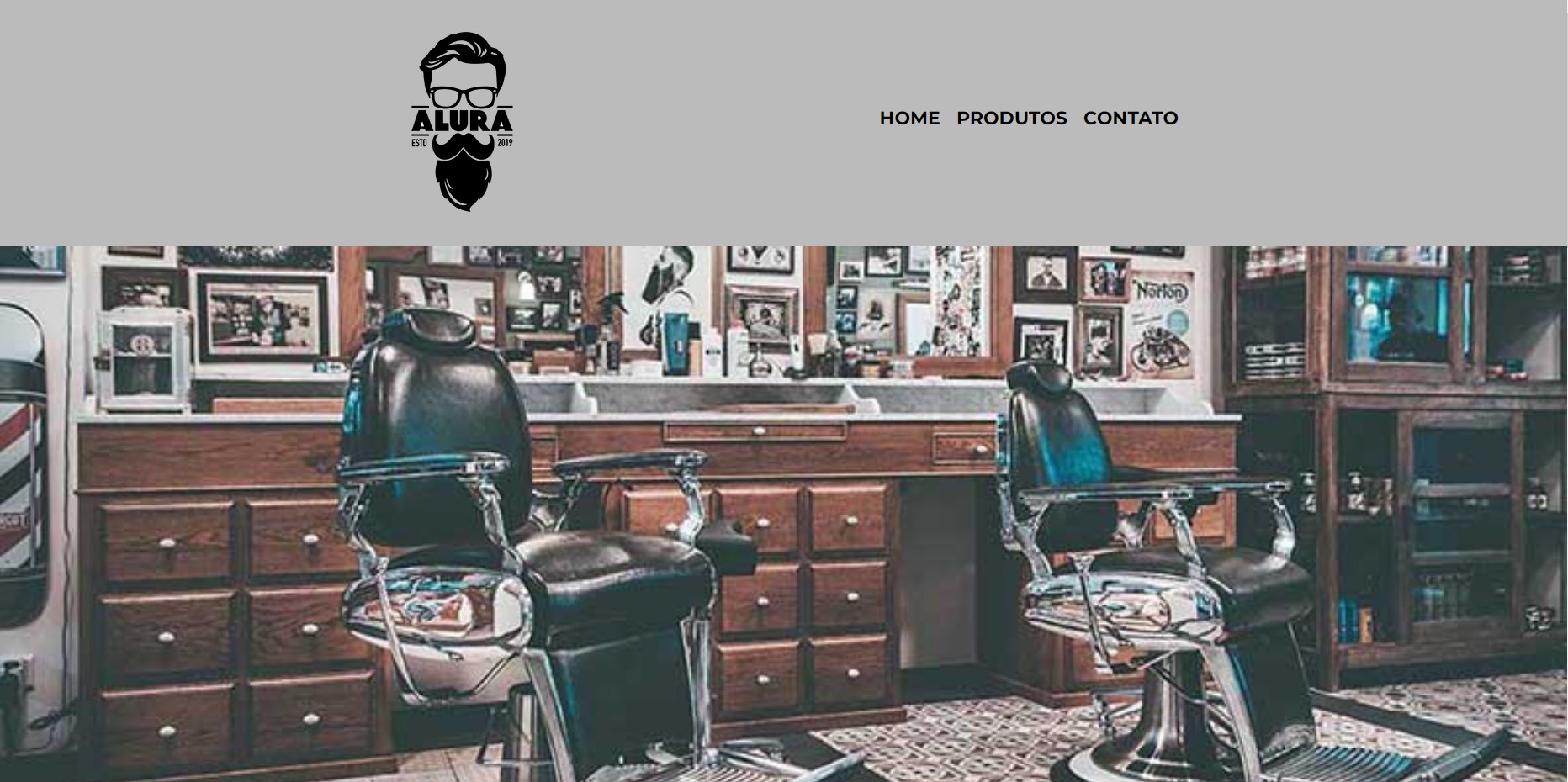 Imagem projeto barbearia Alura